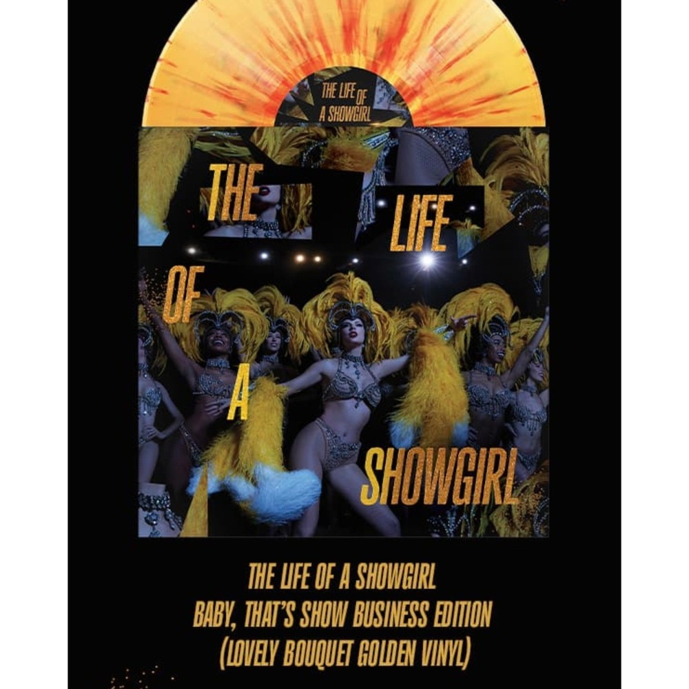 Taylor Swift The Life Of A Showgirl Lovely Bouquet Golden Vinyl Album LE NEW